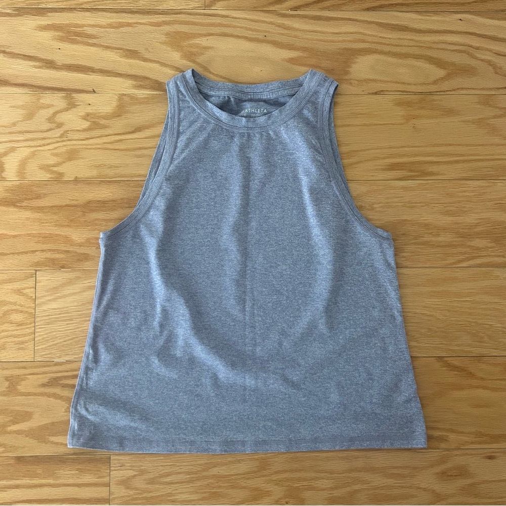 Athleta Heathered Purple Muscle Tank